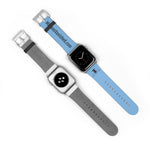 Watch Band Logo Site Black Light Blue