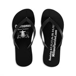 Shoes Unisex Flip-Flops - Overcomer Black