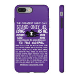 Phone Cases Saint White Purple