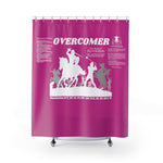 Shower Curtain - Overcomer White Hot Pink