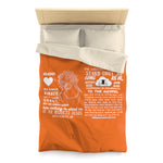 Blanket Comforter - Saint Sinner White Orange