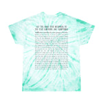 T-Shirt Adult Unisex Tie-Dye Cyclone Flat Earth Scriptures 240+