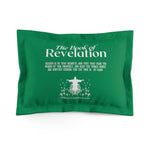 Pillow Sham Revelation 1:3 White Green