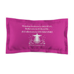 Pillow Sham Great Commission White Hot Pink