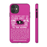 Phone Cases Saint White Hot Pink