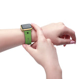 Watch Band Logo Site Black Light Green