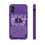 Phone Cases Saint White Purple