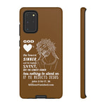 Phone Cases Sinner White Brown