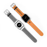 Watch Band Logo Site Black Tangerine