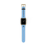 Watch Band Logo Site Black Light Blue