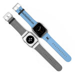 Watch Band Logo Site Black Light Blue