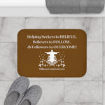 Bath Mat Great Commission White Brown