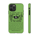 Phone Cases Saint Black Light Green