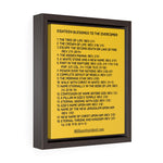 Pictures Canvas Overcomers Black Yellow