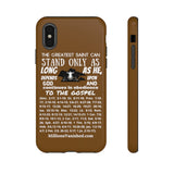 Phone Cases Saint White Brown