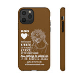 Phone Cases Sinner White Brown