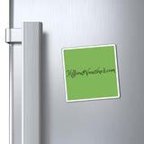 Magnets - Logo Black Green 2 Site