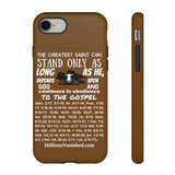 Phone Cases Saint White Brown