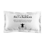 Pillow Sham Revelation 1:3 Black White