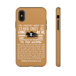 Phone Cases Saint White Light Brown