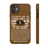 Phone Cases Saint White Brown