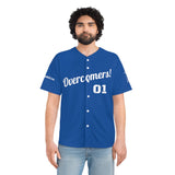 Shirt Men's Baseball Jersey Overcomer Blue