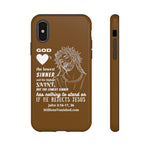 Phone Cases Sinner White Brown