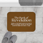 Bath Mat Revelation 1:3 White Brown