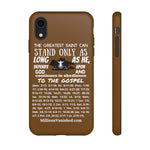 Phone Cases Saint White Brown