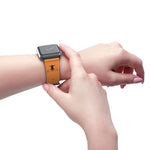 Watch Band Logo Site Black Tangerine