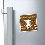 Magnets - Logo White Brown 1