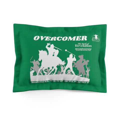 Pillow Sham Overcomer White Green