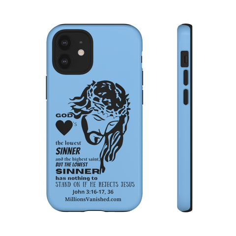 Phone Cases Sinner Black Light Blue