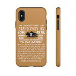 Phone Cases Saint White Light Brown