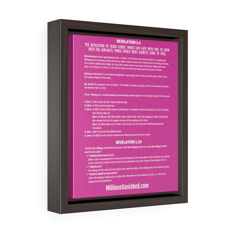 Pictures Canvas Revelation 1 White Hot Pink