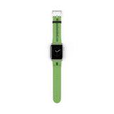 Watch Band Logo Site Black Light Green