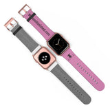 Watch Band Logo Site Black Pink