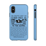 Phone Cases Saint Black Light Blue