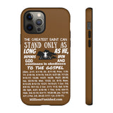 Phone Cases Saint White Brown