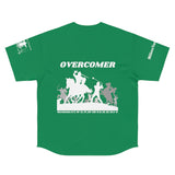 Shirt Men's Baseball Jersey Overcomer Green