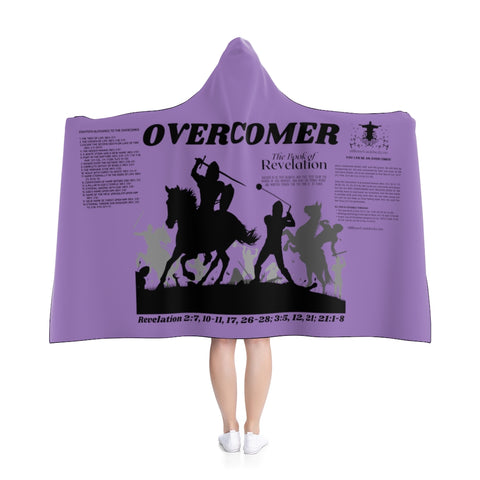 Blanket Hooded Overcomer Black Purple