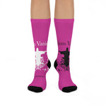 Socks - Crew Socks Hot Pink