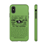 Phone Cases Saint Black Light Green