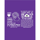 Blanket Comforter - Saint Sinner White Purple