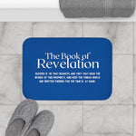 Bath Mat Revelation 1:3 White Navy