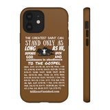 Phone Cases Saint White Brown