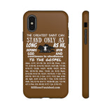 Phone Cases Saint White Brown