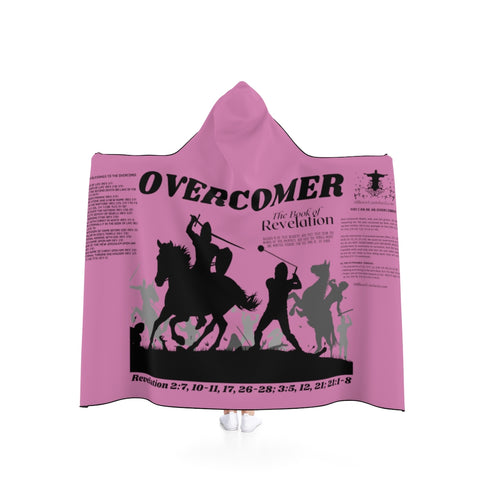 Blanket Hooded Overcomer Black Pink