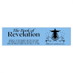 Stickers Bumper - Revelation 1:3 Logo Black Light Blue