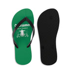 Shoes Unisex Flip-Flops - Overcomer Green